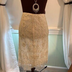 Badgley Mischka beaded sequined size 6 skirt